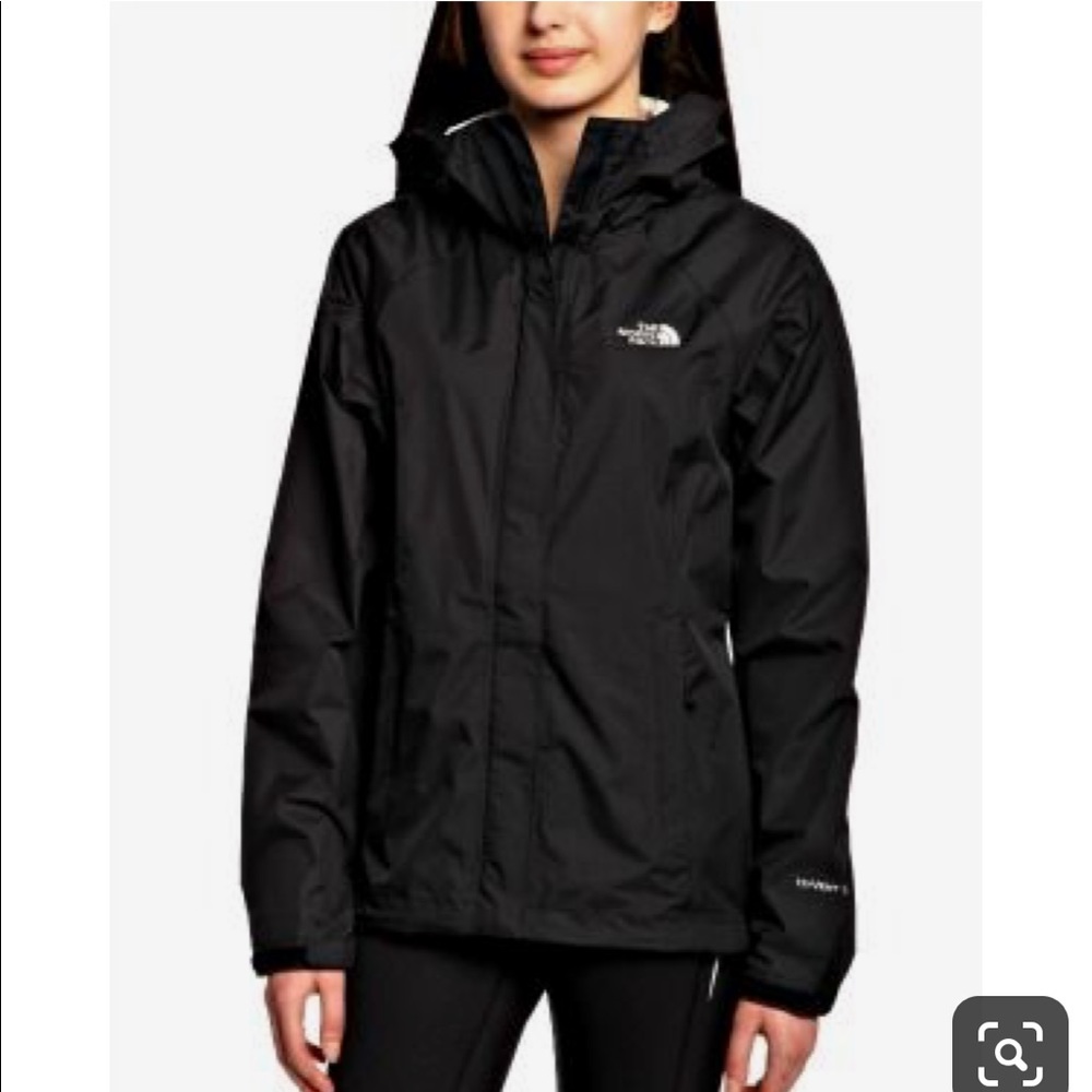 North face Hyvent lightweight black rain jacket
